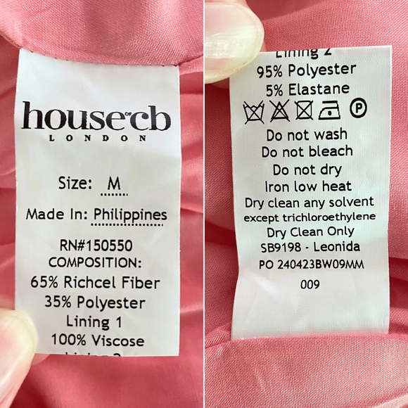 NEW House of CB Leonida Dress Dianthus Medium - Picture 15 of 17